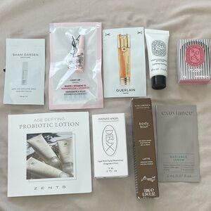 BRAND NEW! TRAVEL SIZE BEAUTY SAMPLES! GUERLAIN, DIPTYQUE, YSL, and MORE!
